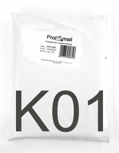 Foliový balíček K01 Fóliová obálka B5 190x250 100ks.