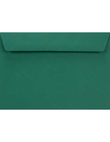 Ozdobná hladká jednobarevné obálka C6 11,4x16,2 HK Burano English Green tmavě zelená 90g