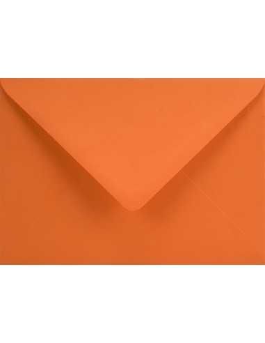Ozdobná hladká jednobarevné obálka B6 12,5x17,5 NK Sirio Color Arancio oranľová 115g