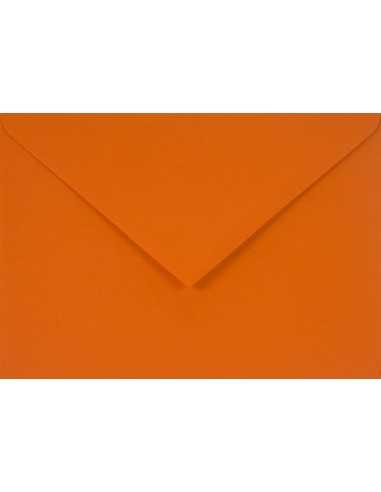 Ozdobná hladká jednobarevné obálka C6 11,4x16,2 NK Sirio Color Arancio oranľová 115g