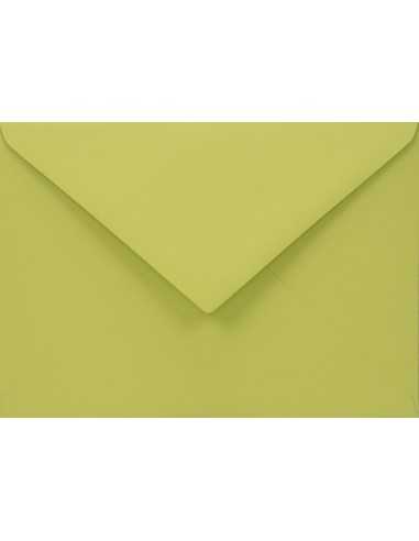 Koperta ozdobna gładka kolorowa ekologiczna C6 11,4x16,2 NK Woodstock Pistacchio zielona 110g