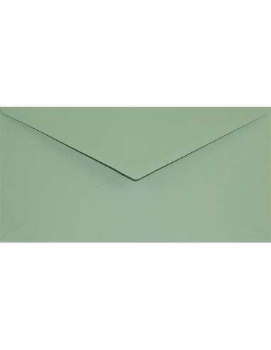 Ozdobná hladká jednobarevné ekologické obálka DL 11x22 NK Keaykolour Matcha Tee zelená 120g