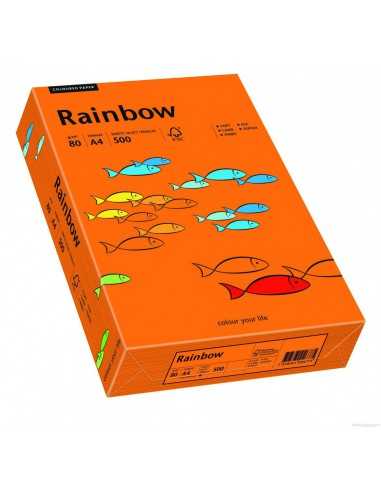 Barevný hladký Dekorační papír Rainbow 160g R28 červený pak. 250A4