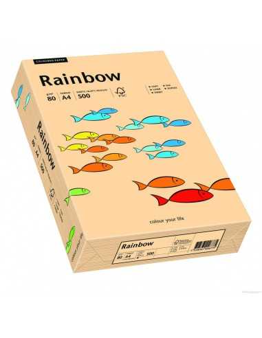 Barevný hladký Dekorační papír Rainbow 160g R40 salomon pak. 250A4