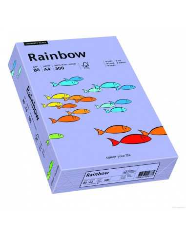 Barevný hladký Dekorační papír Rainbow 160g R60 fialový pak. 250A4