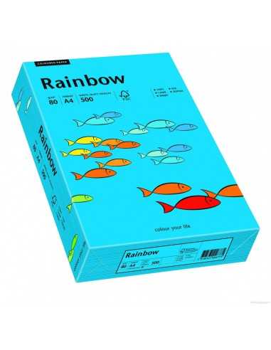 Barevný hladký Dekorační papír Rainbow 160g R88 tmavý modrý pak 250A4