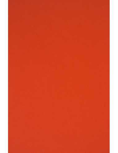 Barevný hladký Dekorační papír Rainbow 230g R28 červený pak. 20A4