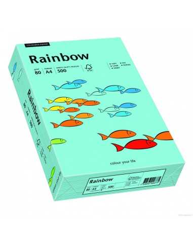 Barevný hladký Dekorační papír Rainbow 80g R84 světle modrý pak. 500A4