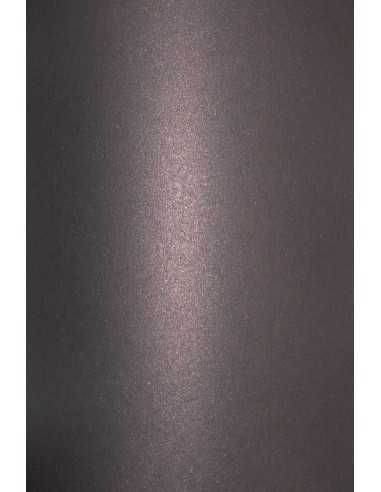 Perleťový metalizovaný dekorativní papír Aster Metallic 120g Black Cooper černý pak. 10A4