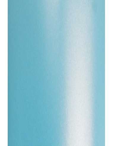 Perleťový metalizovaný dekorativní papír Aster Metallic 250g Blue modrý pak. 10A4