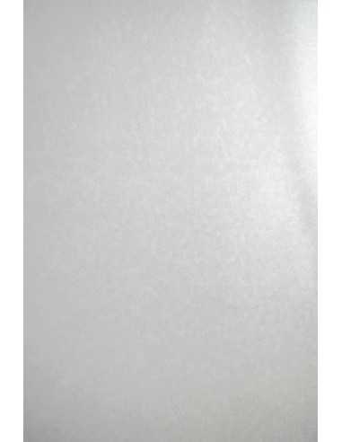 Perleťový metalizovaný dekorativní papír Aster Metallic 250g White Sequins bílý pak. 10A4