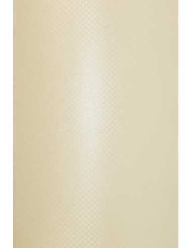 Perleťový metalizovaný dekorativní papír Aster Metallic 250g Cream Dots ecru pak. 10A4