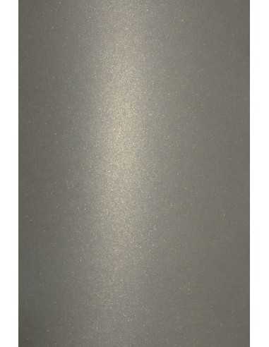 Perleťový metalizovaný dekorativní papír Aster Metallic 280g Grey Gold ąedý zlatý pak. 10A4