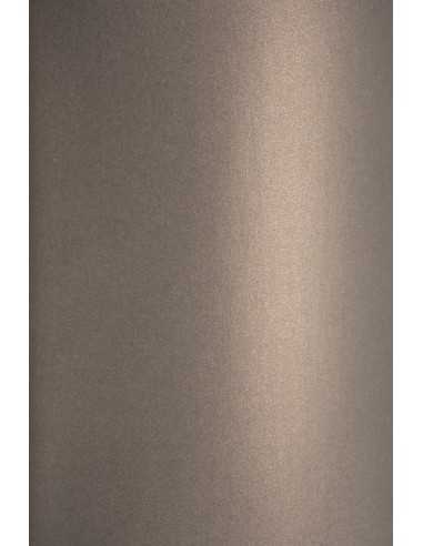 Perleťový metalizovaný dekorativní papír Curious Metallics 120g Chestnut ąedý pak. 10A4