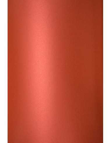 Perleťový metalizovaný dekorativní papír Curious Metallics 120g Magma červený pak. 10A4