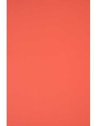 Dekorační barevný hladký ekologický papír Keaykolour 120g Coral červený pak. 10A4