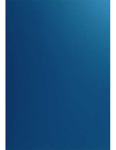 Barevný hladký Dekorační papír Curious Skin 270g Indigo tmavý modrý pak. 10A4