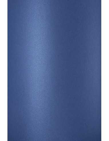 Perleťový metalizovaný dekorativní papír Curious Metallics 300g El. Blue tmavý modrý pak. 10A4