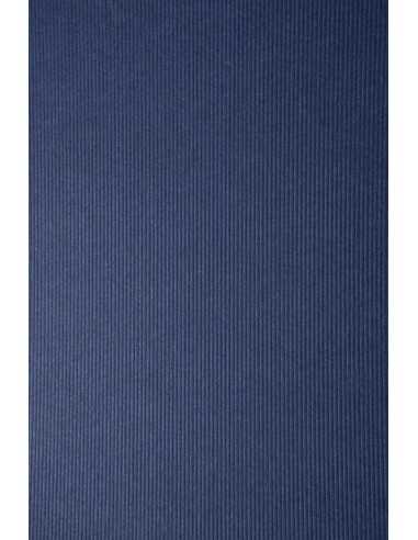 Texturovaný barevný dekorativní ľebrovaný papír Keaykolour 300g Pruhovaná modrý pak. 10A4