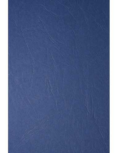 Texturovaný barevný dekorativní ľebrovaný papír Keaykolour 300g Leather modrý pak. 10A4