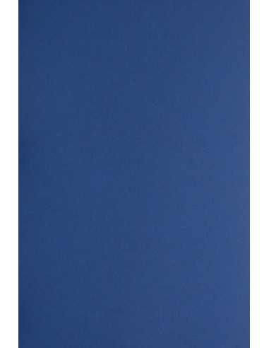 Barevný hladký Dekorační papír Plike 330g Royal Blue tmavý modrý pak. 10A4