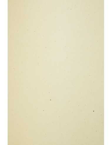 Dekorační barevný hladký ekologický papír s inkluzemi Flora 130g Tabacco světle hnědý pak. 10A4