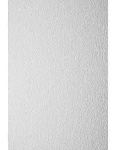Barevný texturovaný Dekorační papír Prisma 100g Bianco bílý pak. 20A4