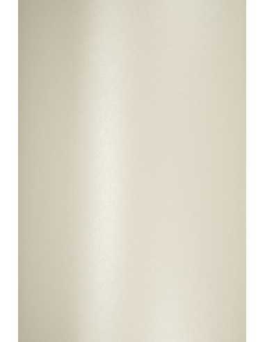 Perleťový metalizovaný dekorativní papír Majestic 120g Milk naturalny bílý pak. 10A4