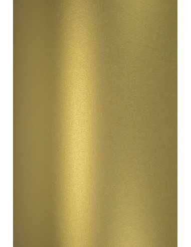 Perleťový metalizovaný dekorativní papír Majestic 120g Real Gold zlatý pak. 10A4
