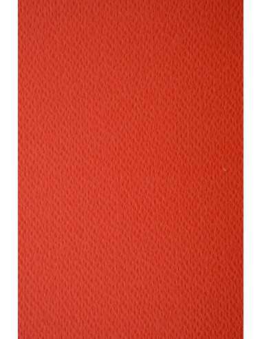 Barevný texturovaný Dekorační papír Prisma 220g Scarlatto červený pak. 10A4