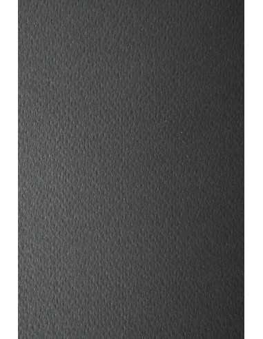 Barevný texturovaný Dekorační papír Prisma 220g Nero černý pak. 10A4