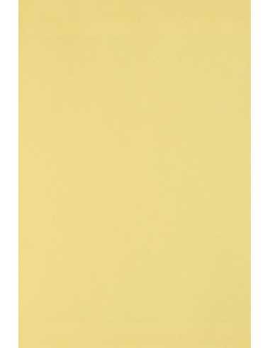 Barevný hladký dekorační papír Burano 250g Giallo B07 světle žlutý pak. 20A4