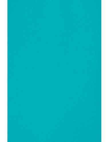 Barevný hladký Dekorační papír Burano 250g Azzurro Reale B55 modrý pak. 20A4