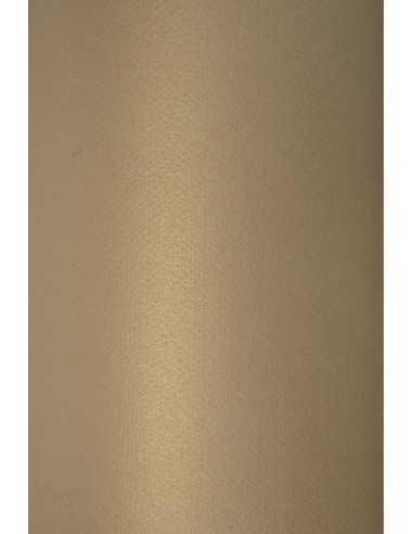 Perleťový metalizovaný dekorativní papír Sirio Pearl 110g Merida Kraft hnědý pak. 10A4