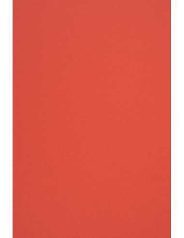 Dekorační barevný hladký ekologický papír Woodstock 140g Rosso červený pak. 10A4