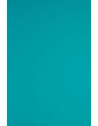 Barevný hladký Dekorační papír Sirio Color 170g Turchese modrý pak. 20A4
