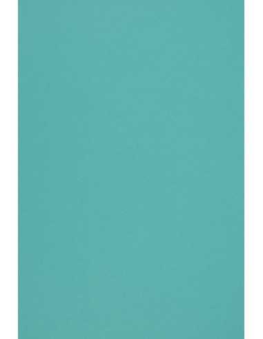 Dekorační barevný hladký ekologický papír Woodstock 170g Azzurro modrý pak. 20A4