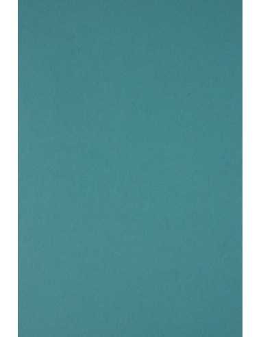 Dekorační barevný hladký ekologický papír Woodstock 170g Blu Intenso tmavý modrý pak. 20A4