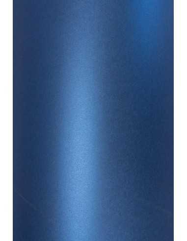 Perleťový metalizovaný dekorativní papír Cocktail 290g Blue Moon tmavý modrý pak. 10A4