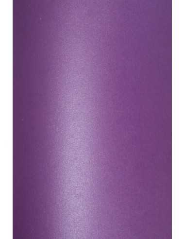 Perleťový metalizovaný dekorativní papír Cocktail 290g Purple Rain fialový pak. 10A4