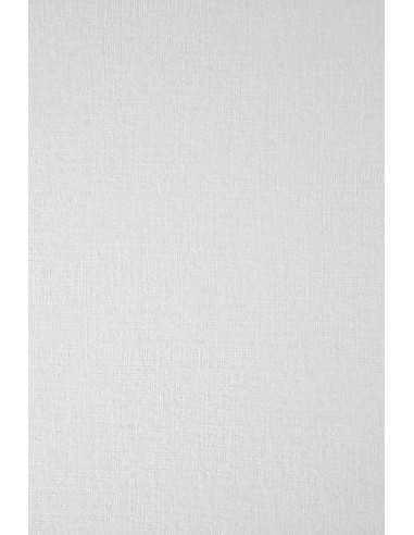 Texturovaný dekorativní papír Elfenbens 185g Plátno bílý pak. 100A4