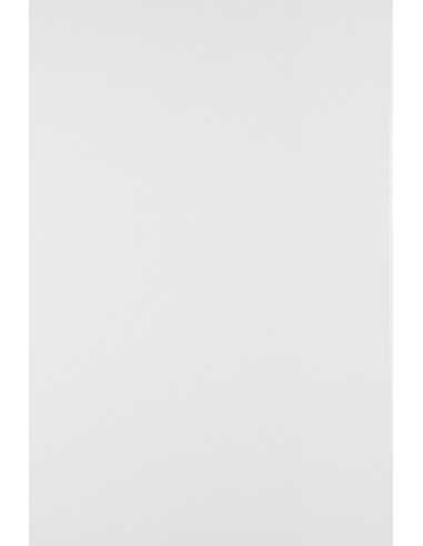 Hladký Dekorační papír Lessebo 170g White bílý pak. 100A4