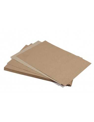 Dekorační hladký ekologický papír Kraft EKO 170g hnědý pak. 100A4