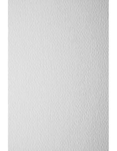 Barevný texturovaný Dekorační papír Prisma 100g Bianco bílý pak. 20A5