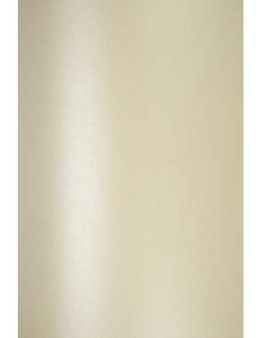 Perleťový metalizovaný dekorativní papír Majestic 120g Candelight Cream ecru pak. 10A5
