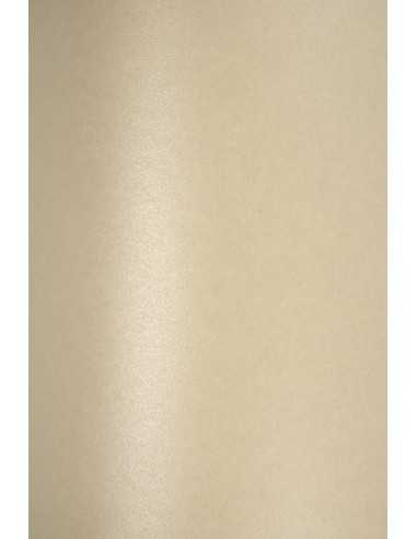 Perleťový metalizovaný dekorativní papír Majestic 120g Sand béľový pak. 10A5