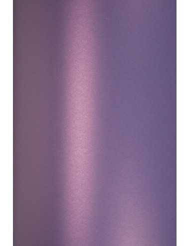 Perleťový metalizovaný dekorativní papír Majestic 250g Satin Violet fialový pak pak. 10A5