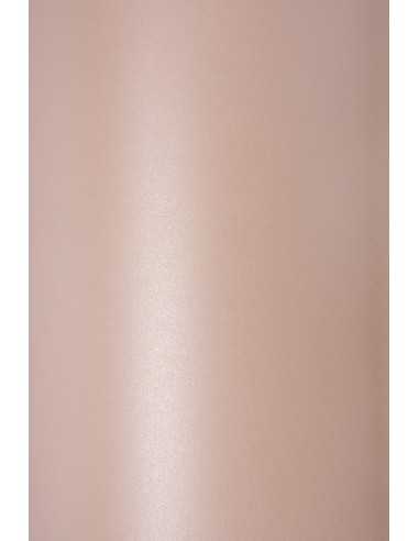Perleťový metalizovaný dekorativní papír Sirio Pearl 125g Misty Rose růľový pak. 10A5