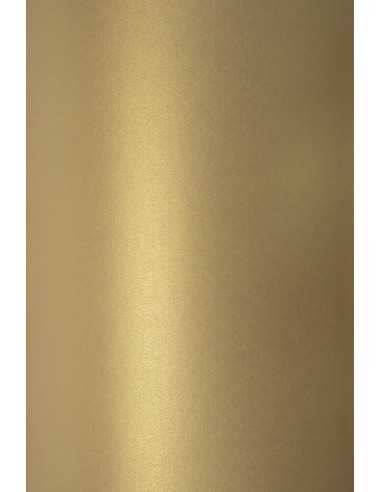 Perleťový metalizovaný dekorativní papír Sirio Pearl 230g Gold zlatý pak. 10A5