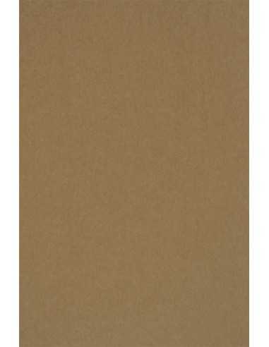 Dekorační hladký ekologický papír Kraft EKO PLUS 340g hnědý pak. 200A5